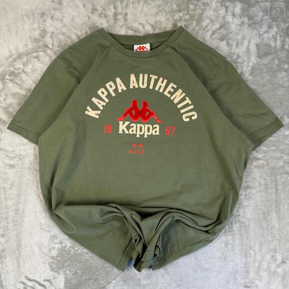 Kappa Other - Kappa Shirt Mens Size Large Green Red Short Sleeve